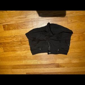 H&M DIVIDED: Distressed black hot pants. No tags; never worn.